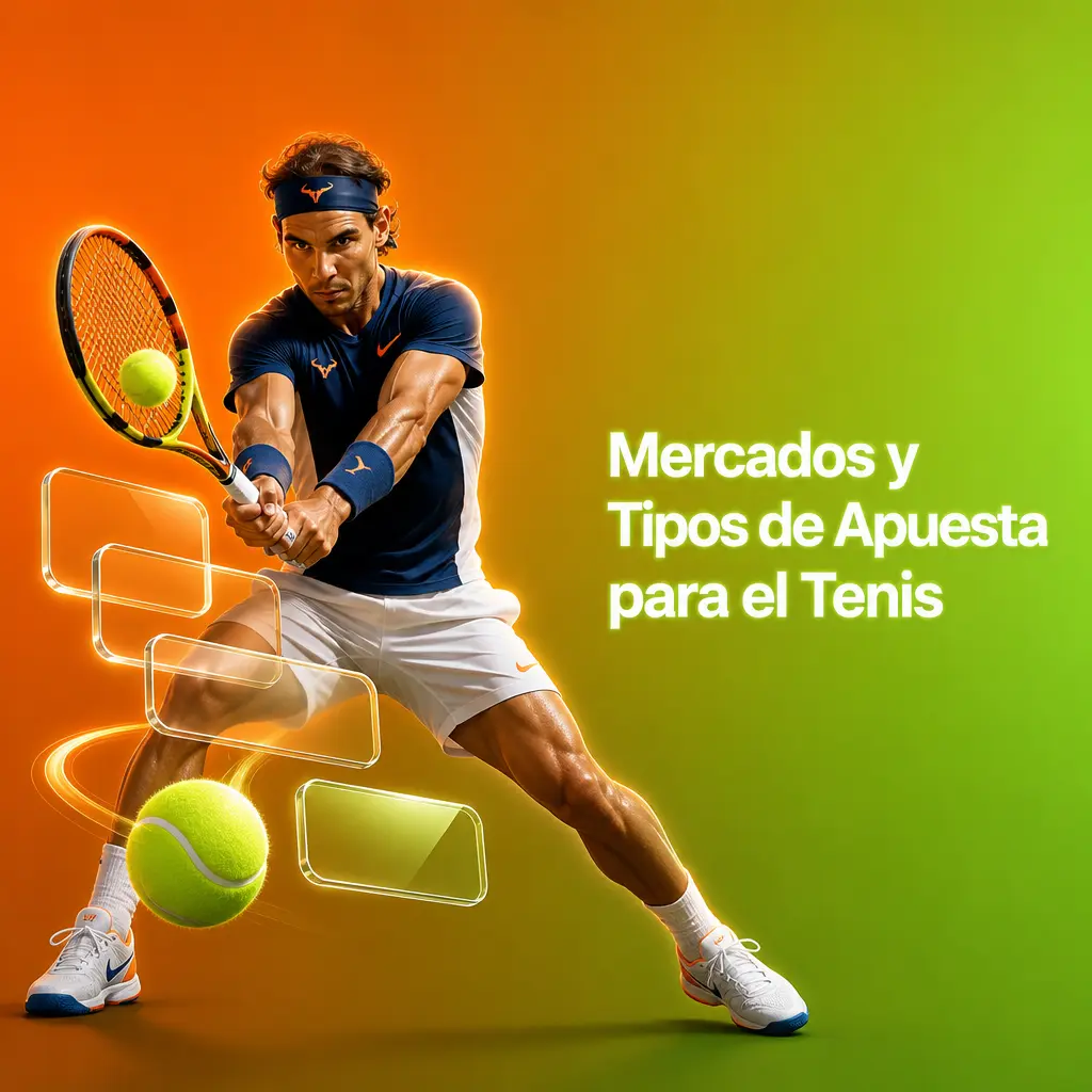 Tabla con mercados de apuestas de tenis en Betsson: ganador, hándicap, sets, aces y más opciones explicadas.