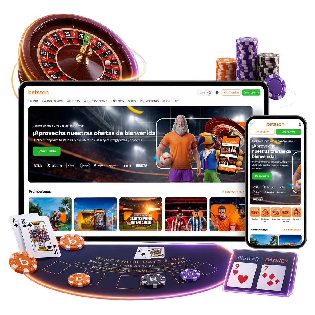 Mesas en vivo de Betsson con crupieres reales: ruleta, blackjack, baccarat y game shows como Crazy Time y Monopoly Live