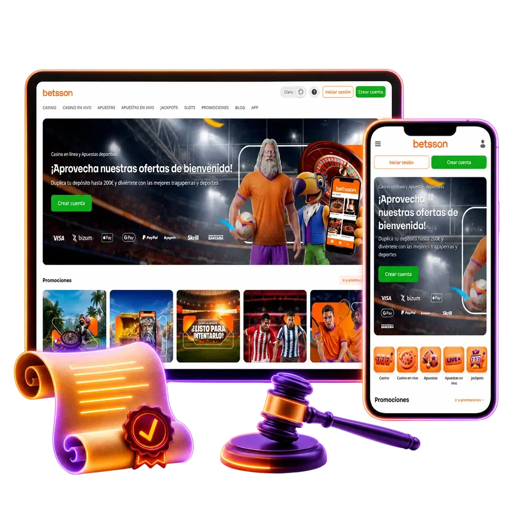 Normas y condiciones de Betsson: cuenta única, verificación de identidad y edad mínima de 18 años para apostar en España