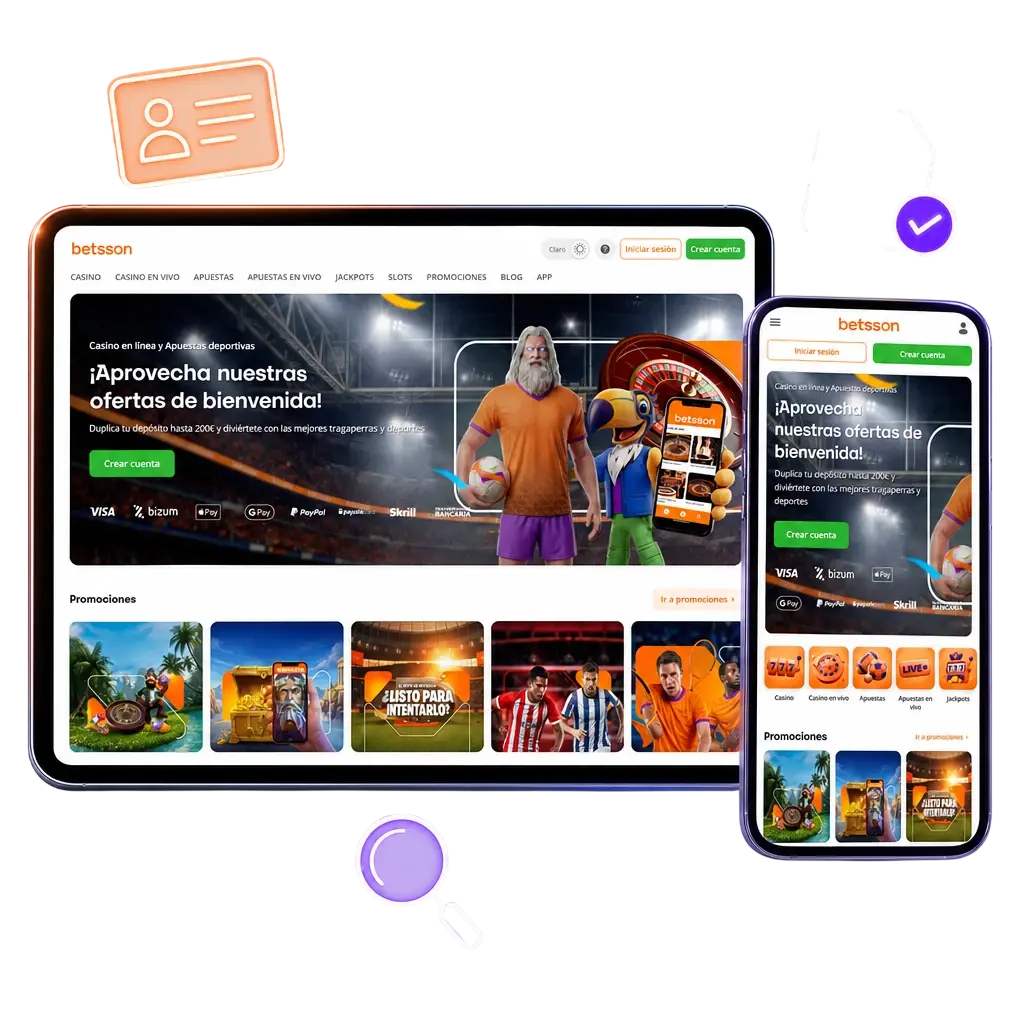 Documentos como DNI o NIE necesarios para verificar la cuenta en Betsson y proteger tus datos y retiros