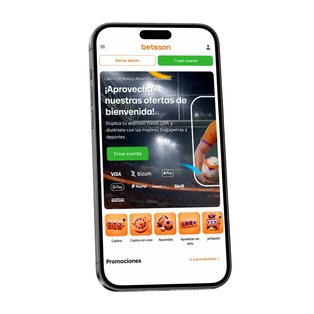 Verificación de identidad en la app de Betsson subiendo DNI, NIE o pasaporte para confirmar la cuenta