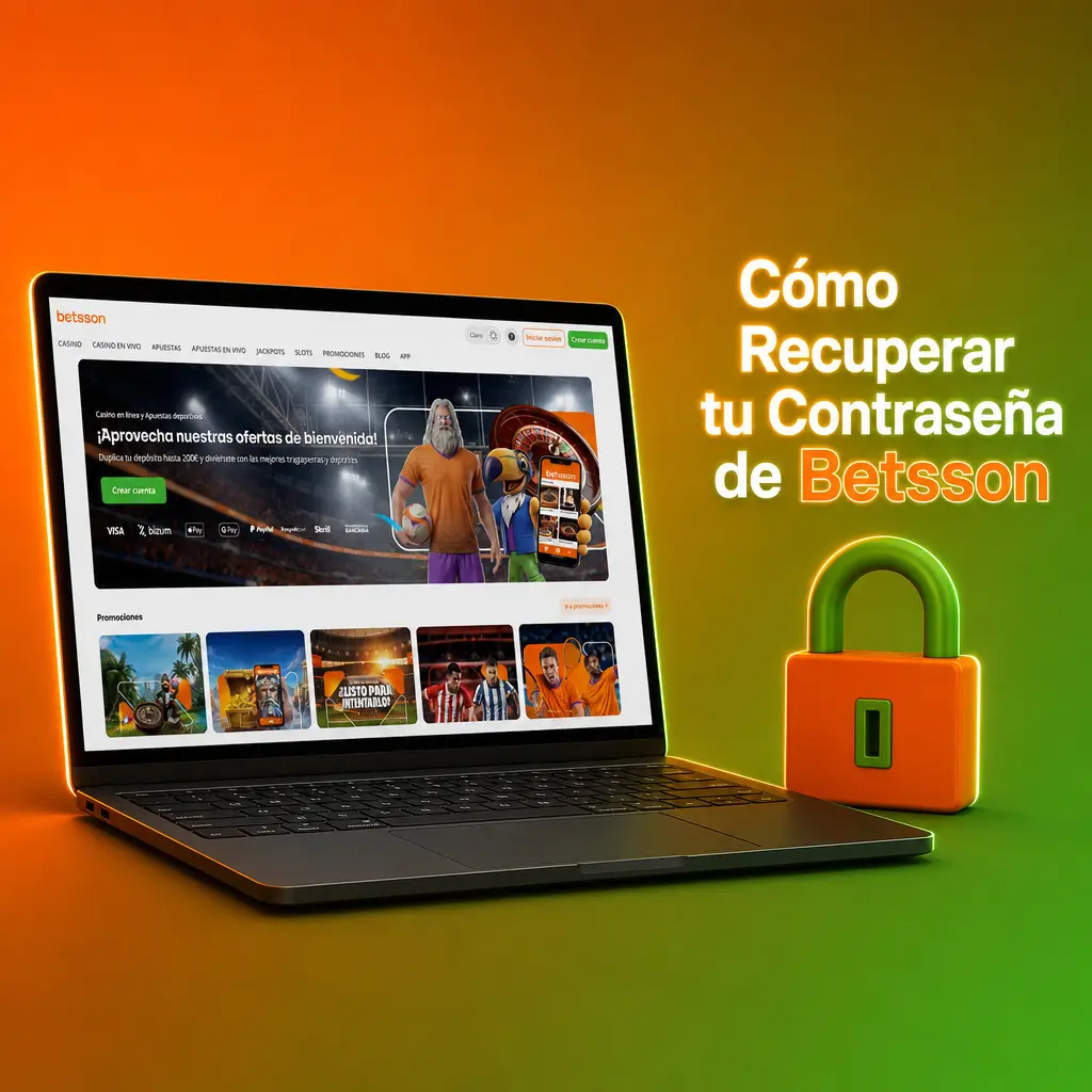 Pasos para recuperar la contraseña de Betsson: clic en enlace, ingresar correo, revisar bandeja y crear nueva contraseña.