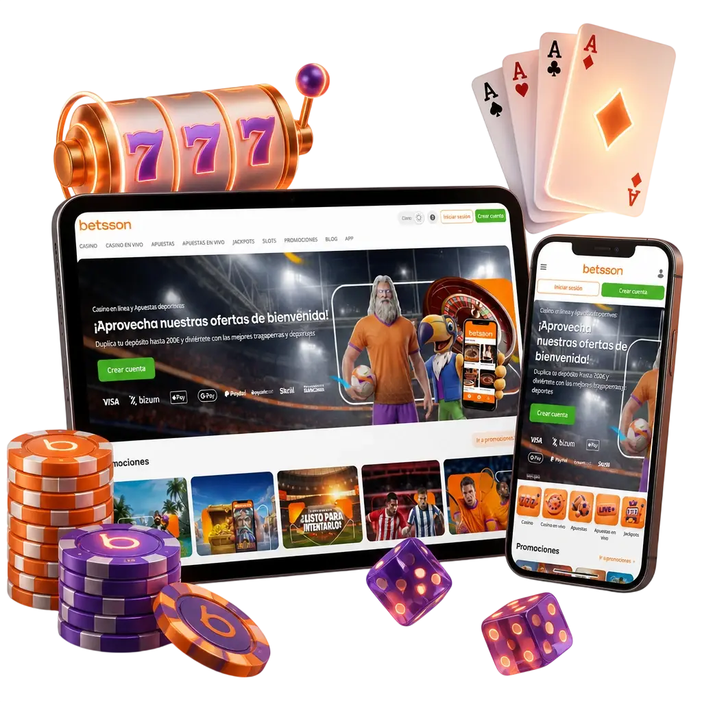 Catálogo de tragaperras y mesas en vivo del casino de Betsson con proveedores como Pragmatic Play, NetEnt y Evolution.